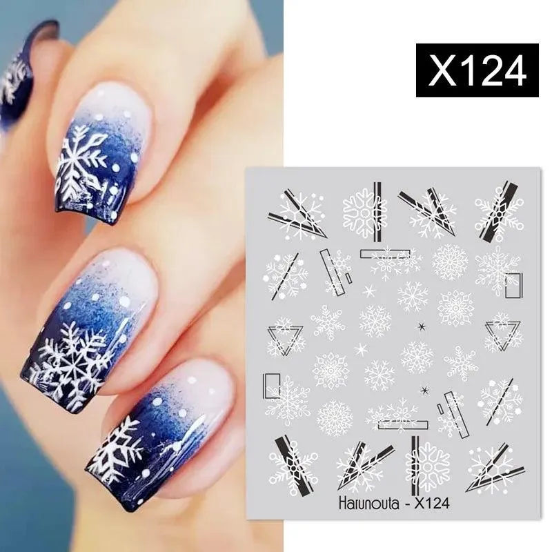 Ink Blooming Marble Nail Decals for Elegant Summer Art