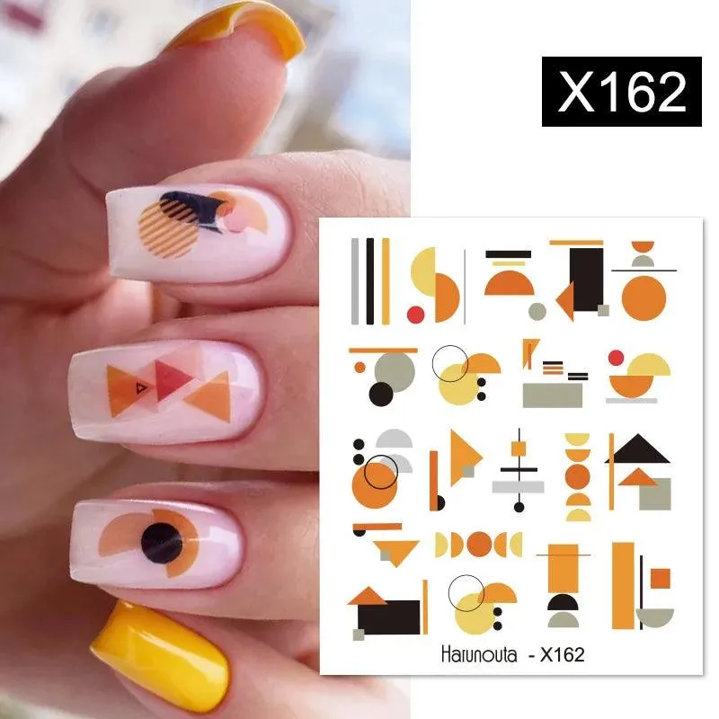 Ink Blooming Marble Nail Decals for Elegant Summer Art