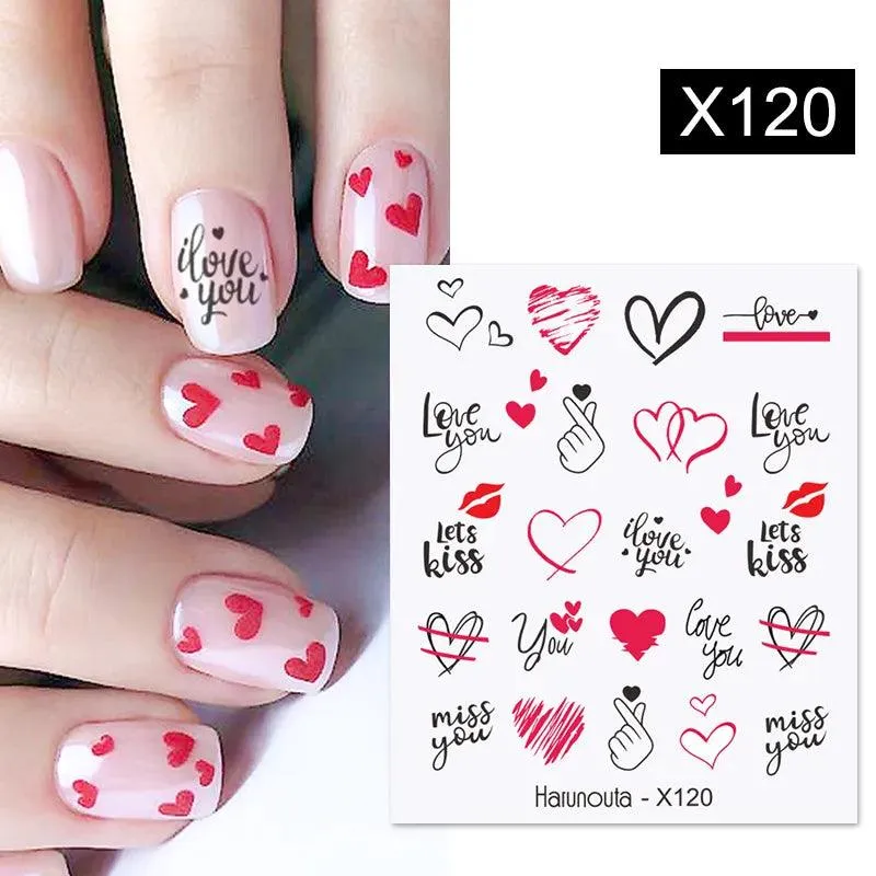 Ink Blooming Marble Nail Decals for Elegant Summer Art