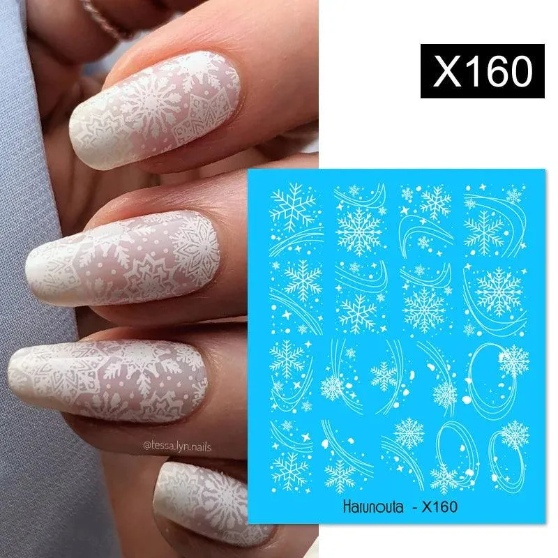 Ink Blooming Marble Nail Decals for Elegant Summer Art