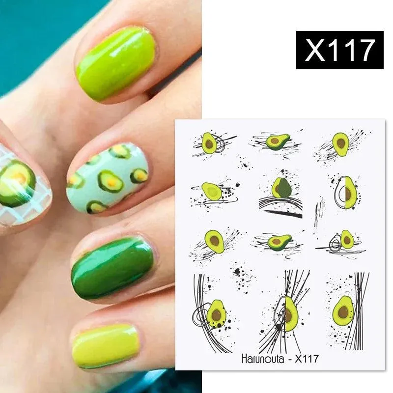 Ink Blooming Marble Nail Decals for Elegant Summer Art