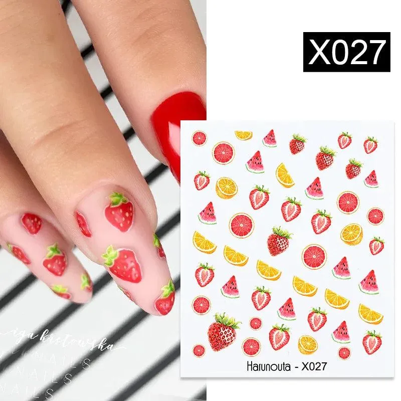 Ink Blooming Marble Nail Decals for Elegant Summer Art