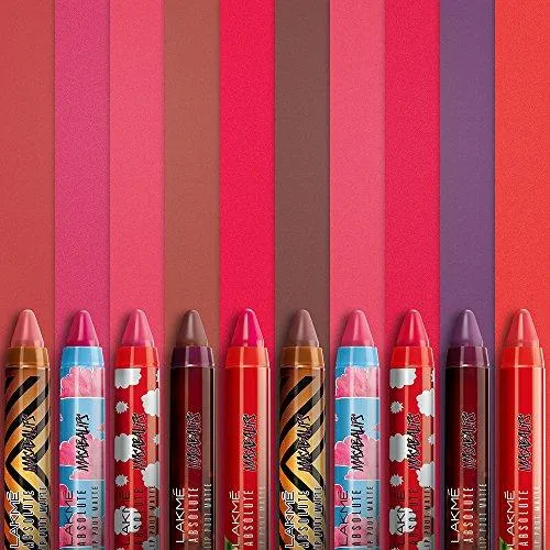 Lakme Absolute Lip Pouts Matte Masaba Lip Color, Hot Pink Queen, 3.7g