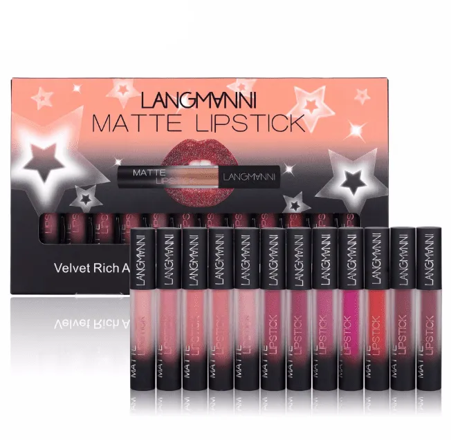 Long-Lasting Matte Velvet Lipstick Set