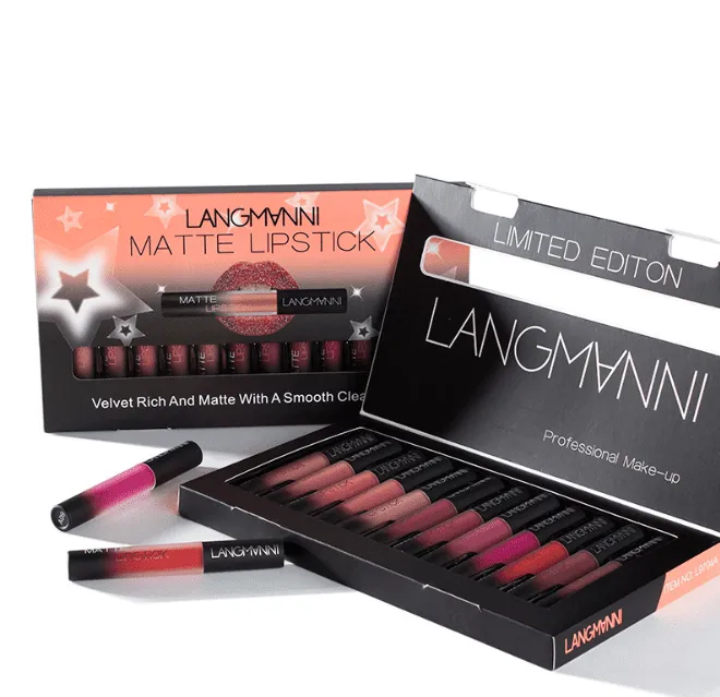 Long-Lasting Matte Velvet Lipstick Set