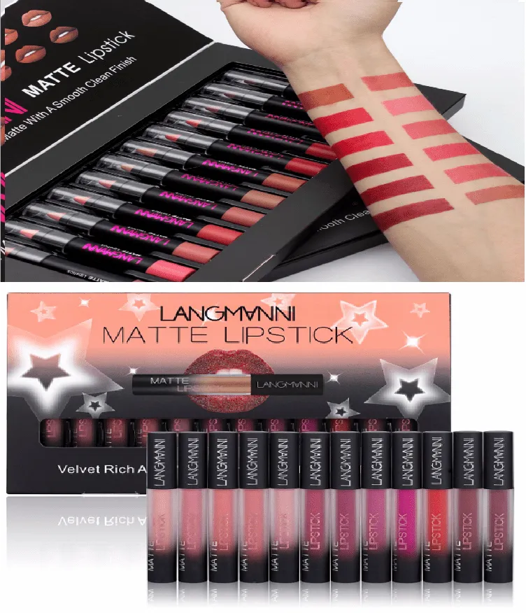 Long-Lasting Matte Velvet Lipstick Set