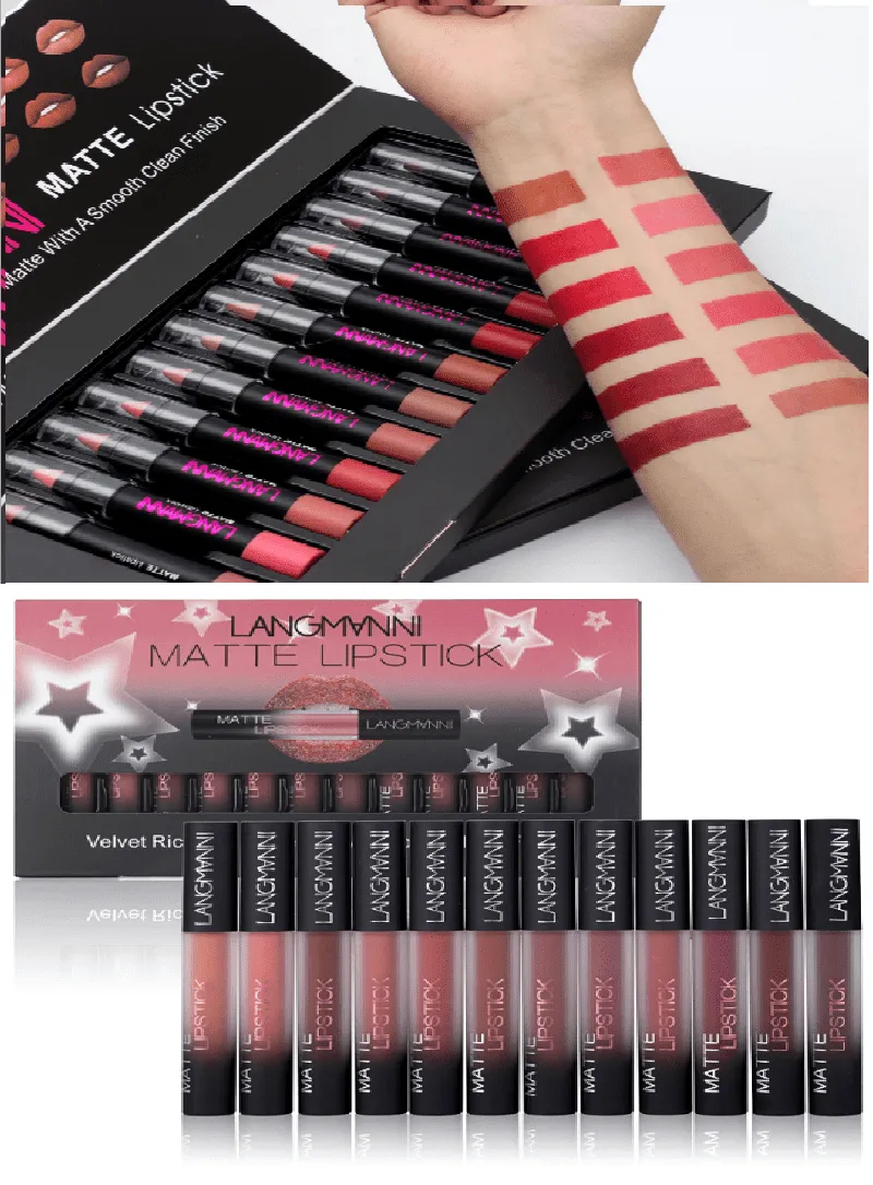 Long-Lasting Matte Velvet Lipstick Set