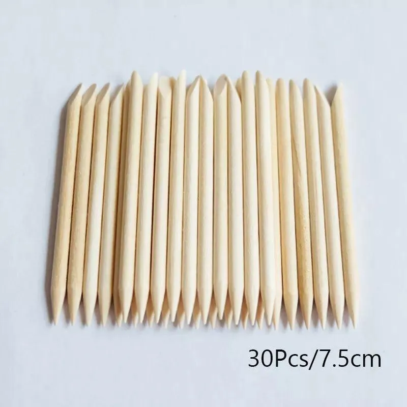 Lurayee Nail Art Wood Sticks: Professional Nail Care Set