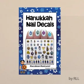 Midrash Manicures Hanukkah Nail Decals, Inc 49 Decals