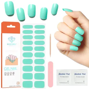 Mint Blue - Semi-Cured Gel Nail Strips