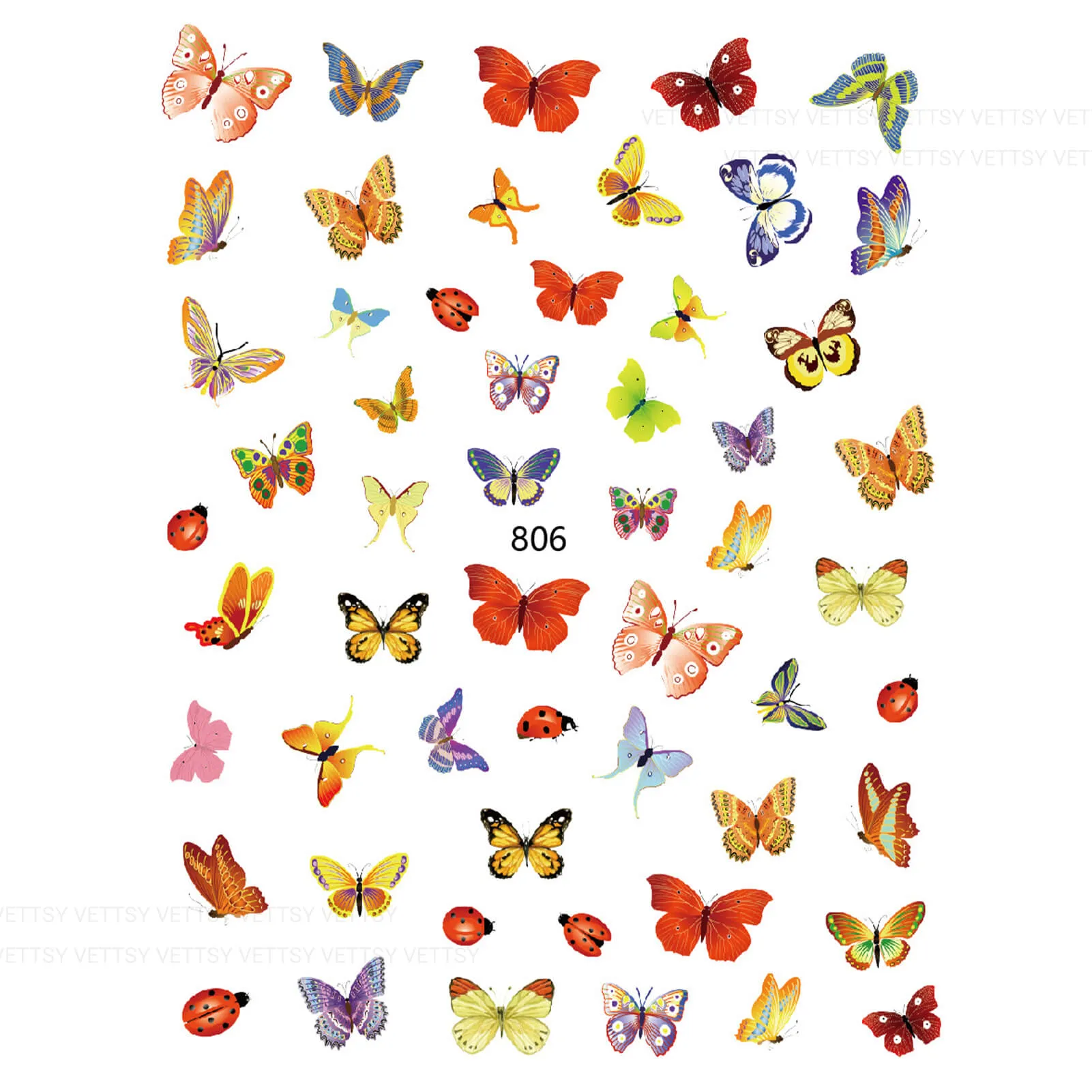 Nail Stickers-Butterfly