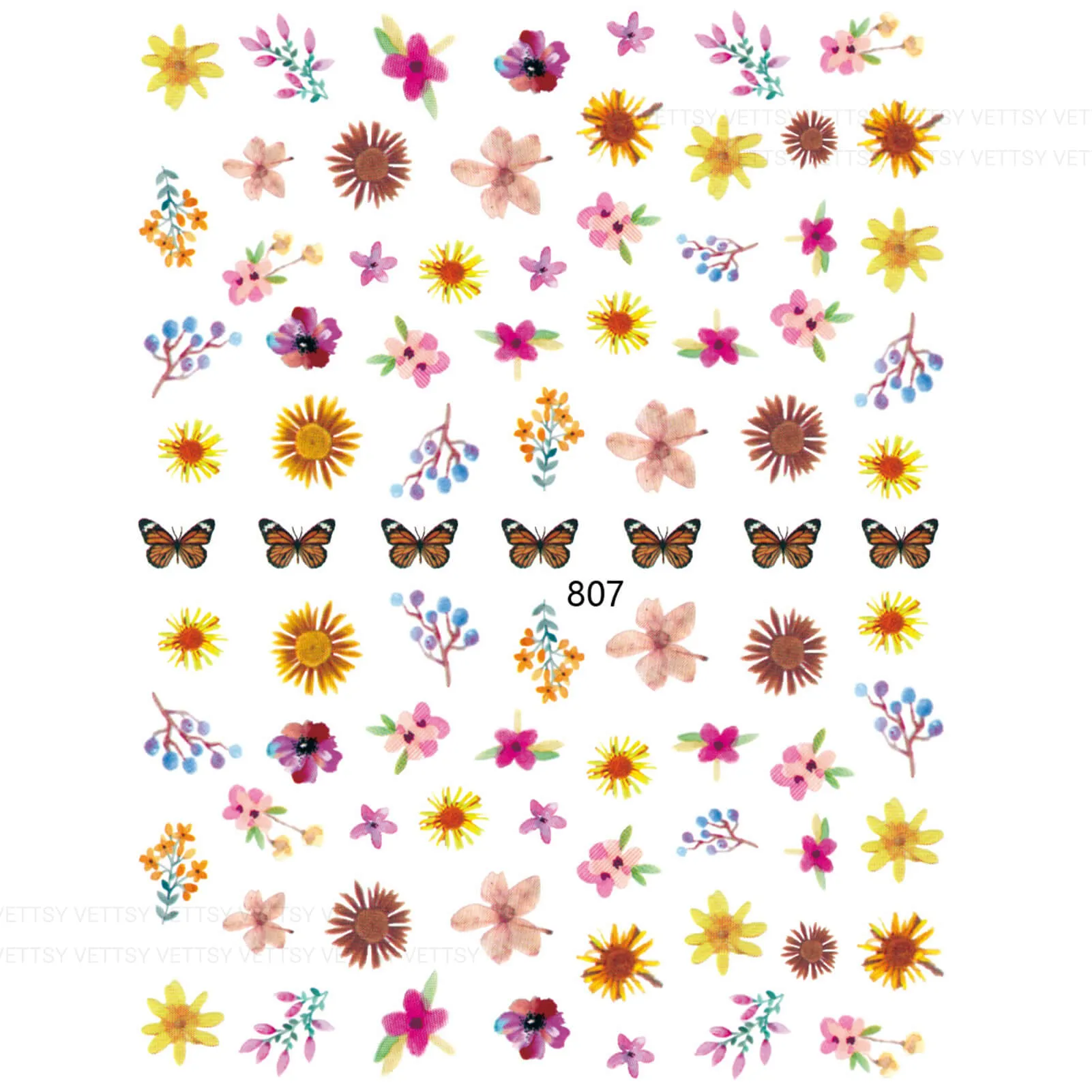 Nail Stickers-Butterfly