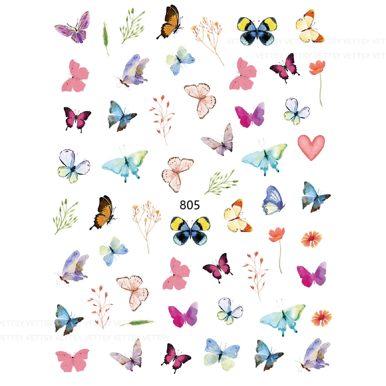 Nail Stickers-Butterfly
