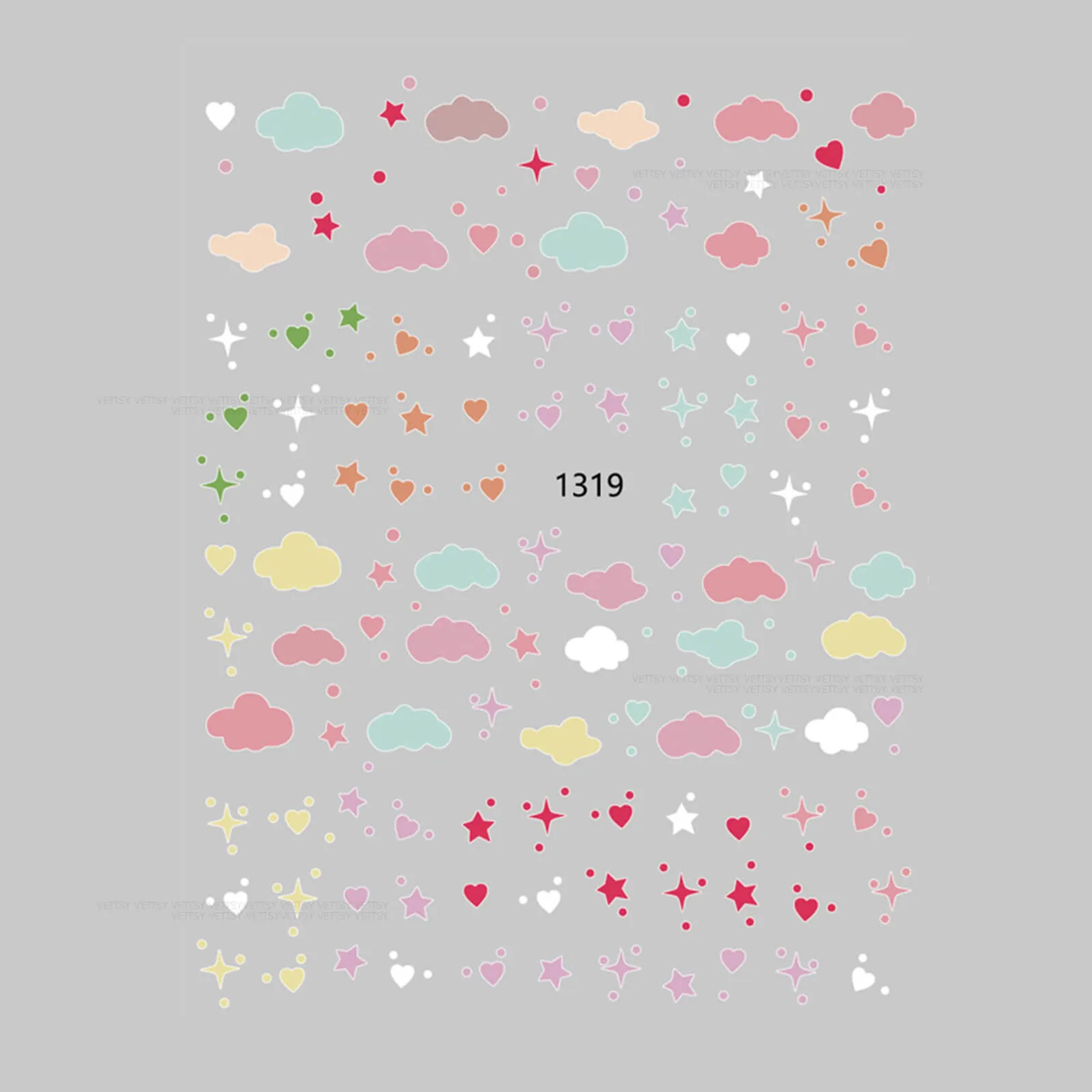 Nail Stickers-Cloud