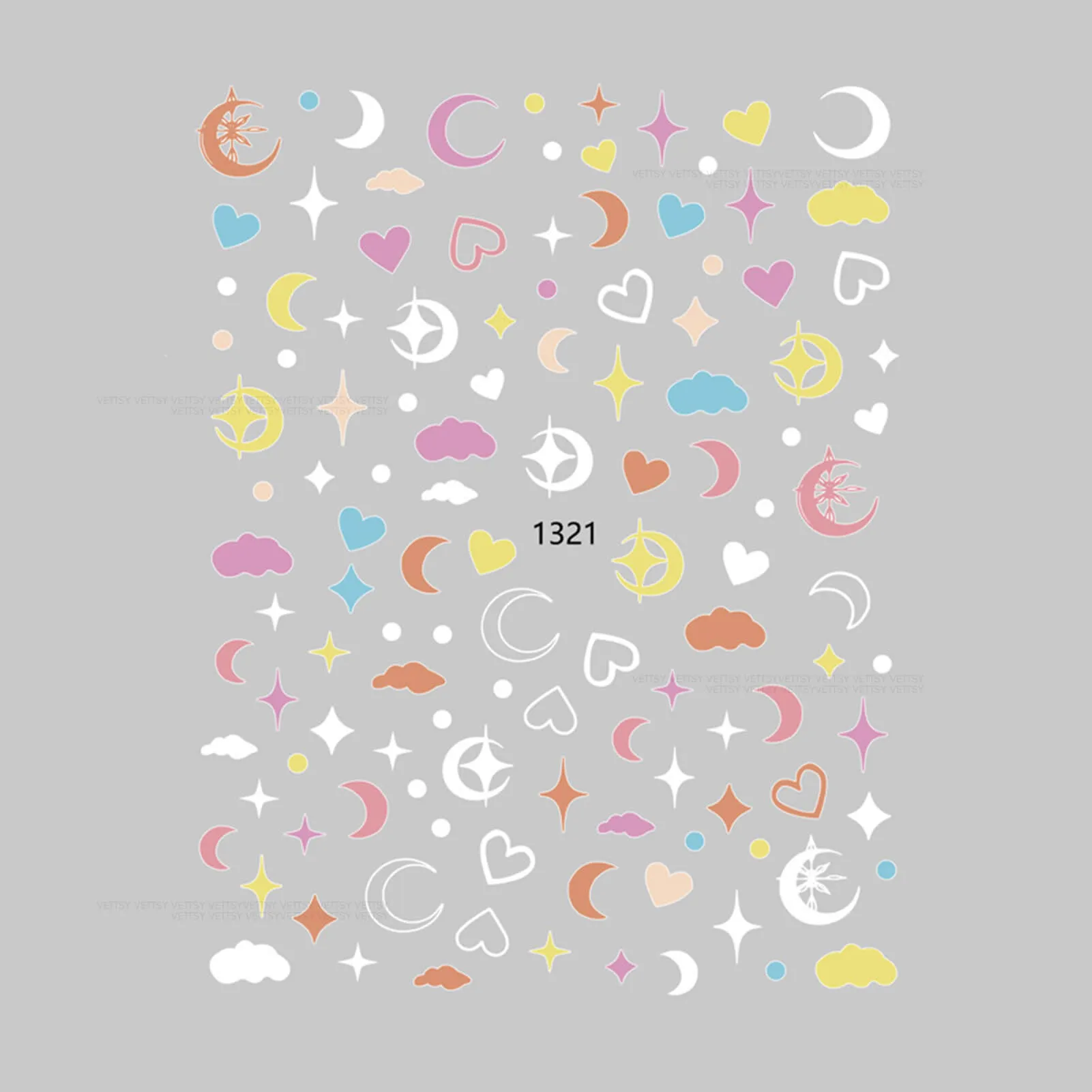Nail Stickers-Cloud