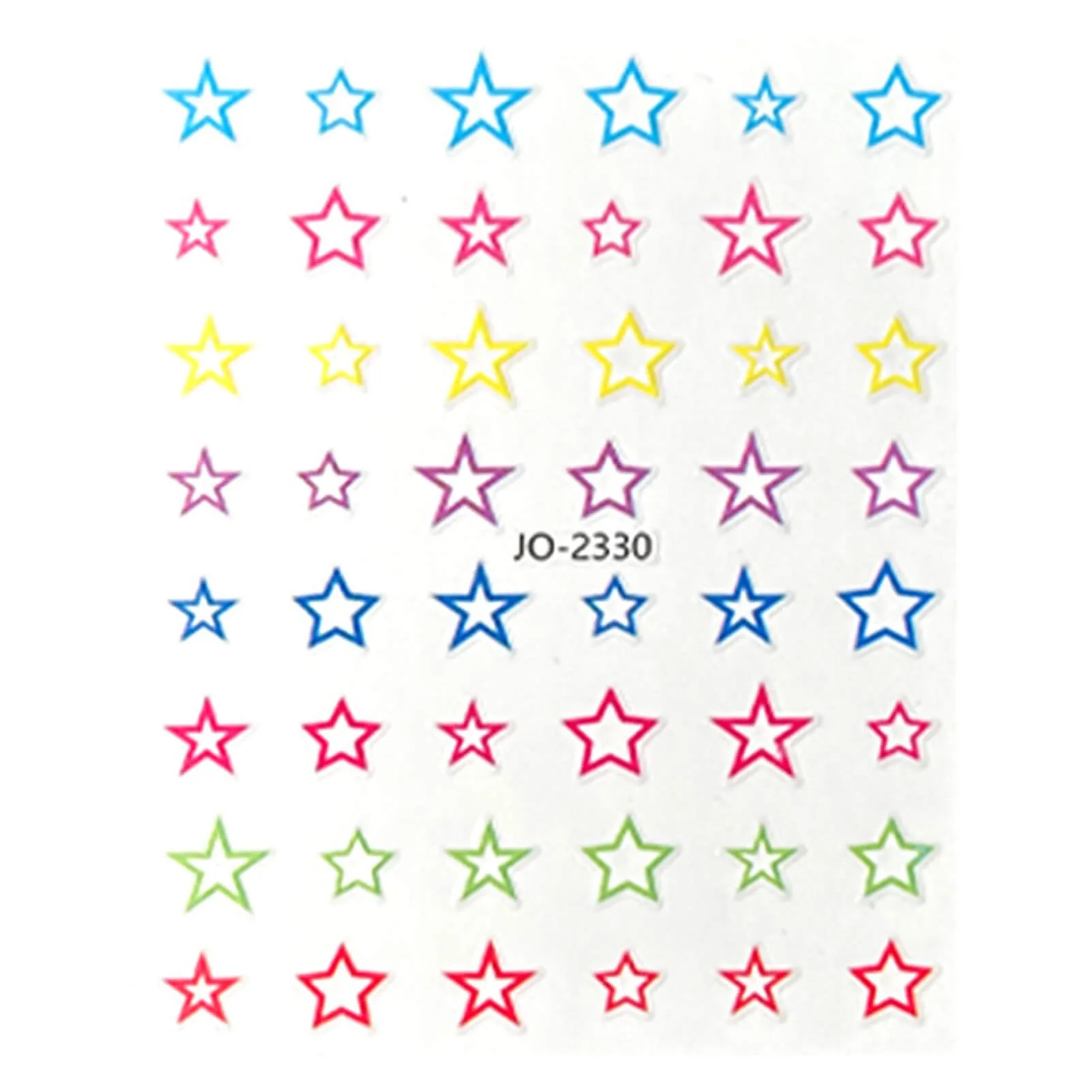 Nail Stickers-Colorful Star