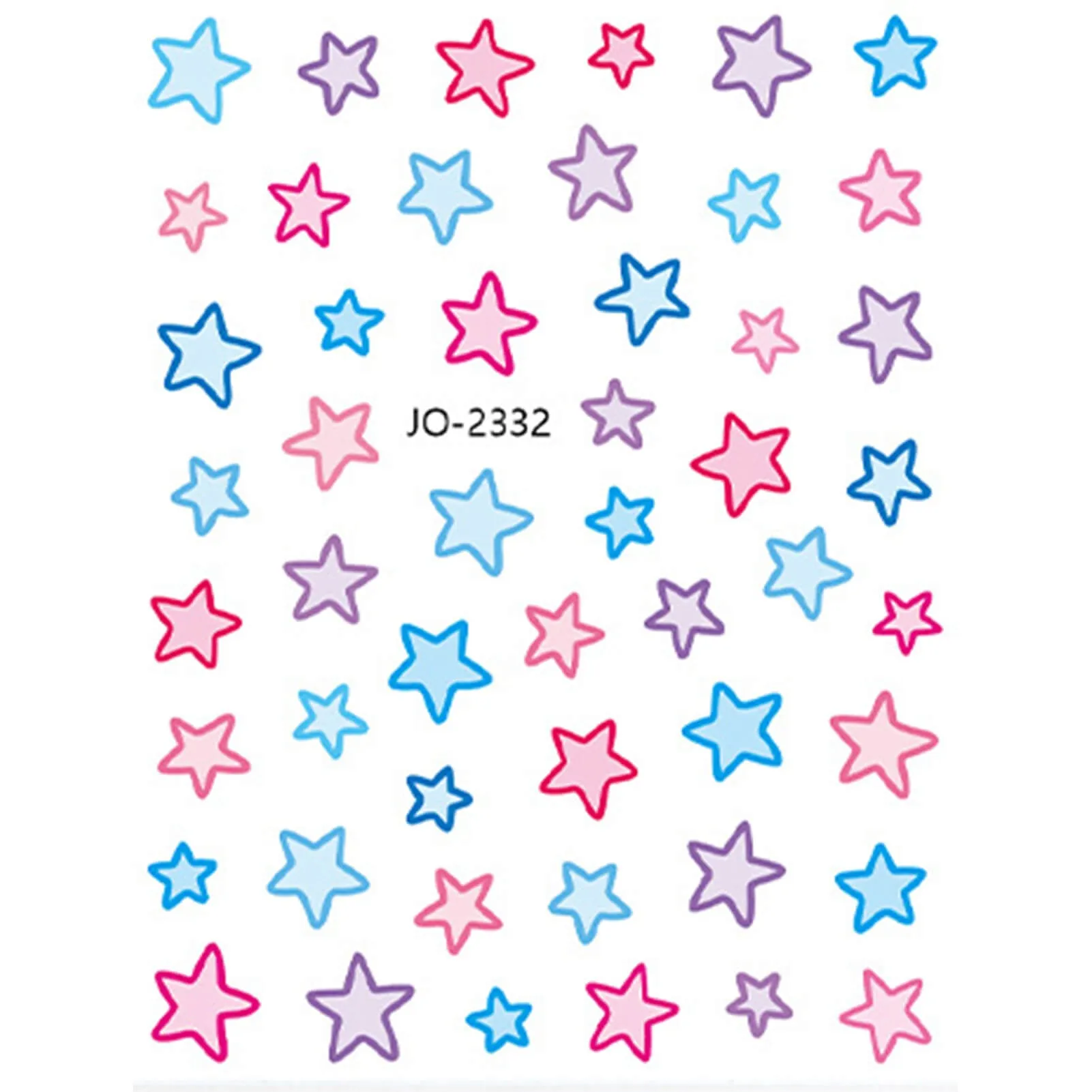 Nail Stickers-Colorful Star