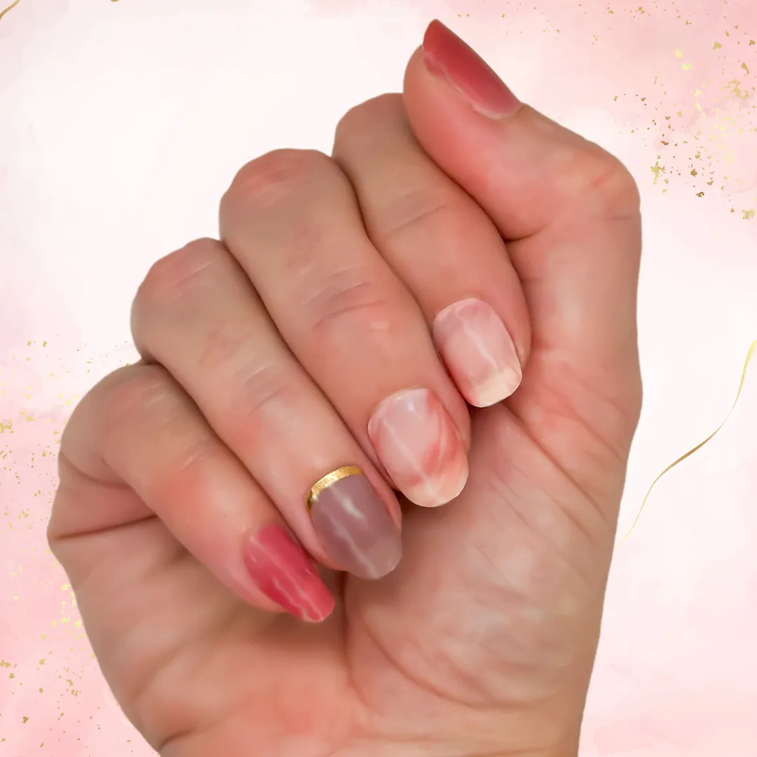 Nail Wrap - Burgundy Breeze