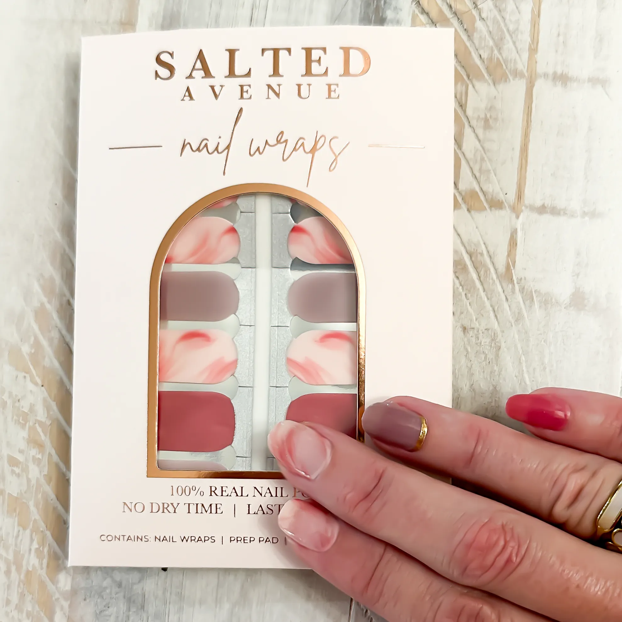 Nail Wrap - Burgundy Breeze