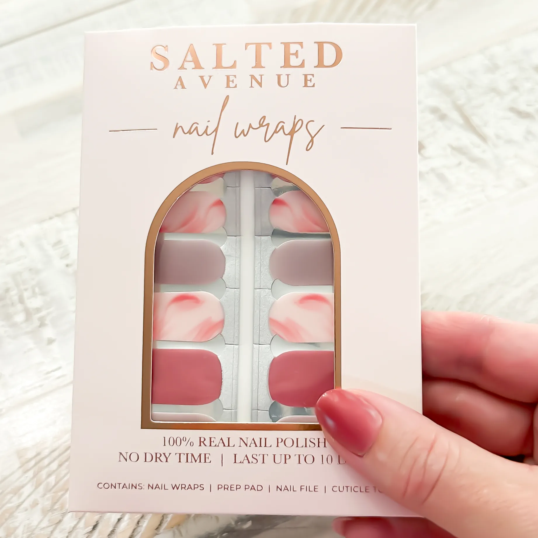 Nail Wrap - Burgundy Breeze