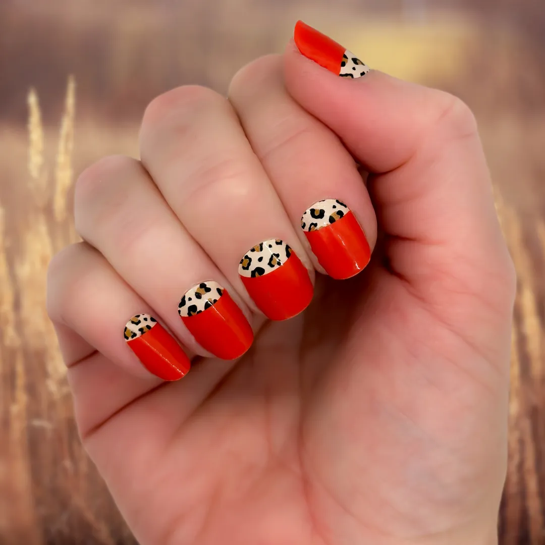 Nail Wrap - Red Leopard