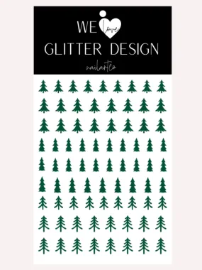 Oh Christmas Tree Nail Decal | Dark Green