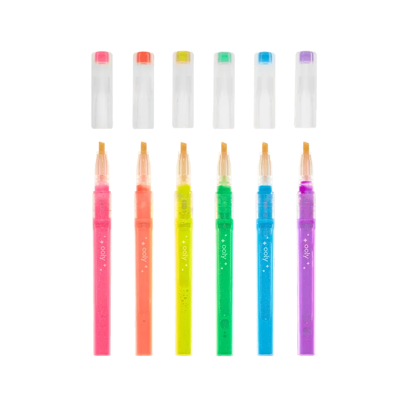 Oh My Glitter! Highlighters - Set of 6