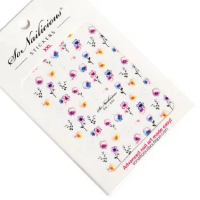 Pansy Garden Stickers - 232 XXL