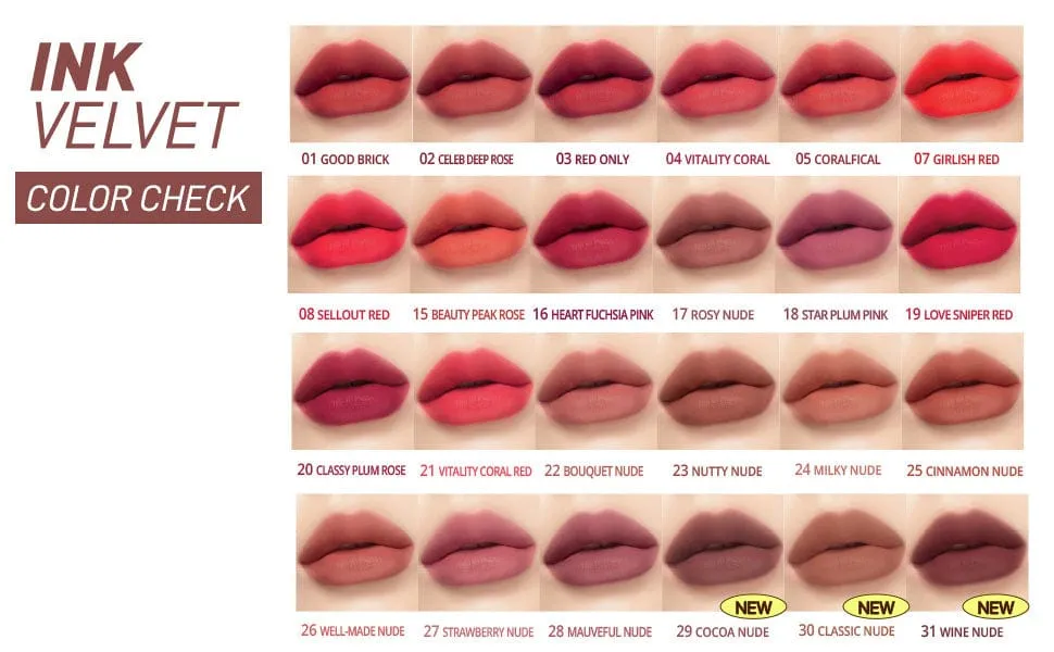 [Peripera] Ink The Velvet 34 Color