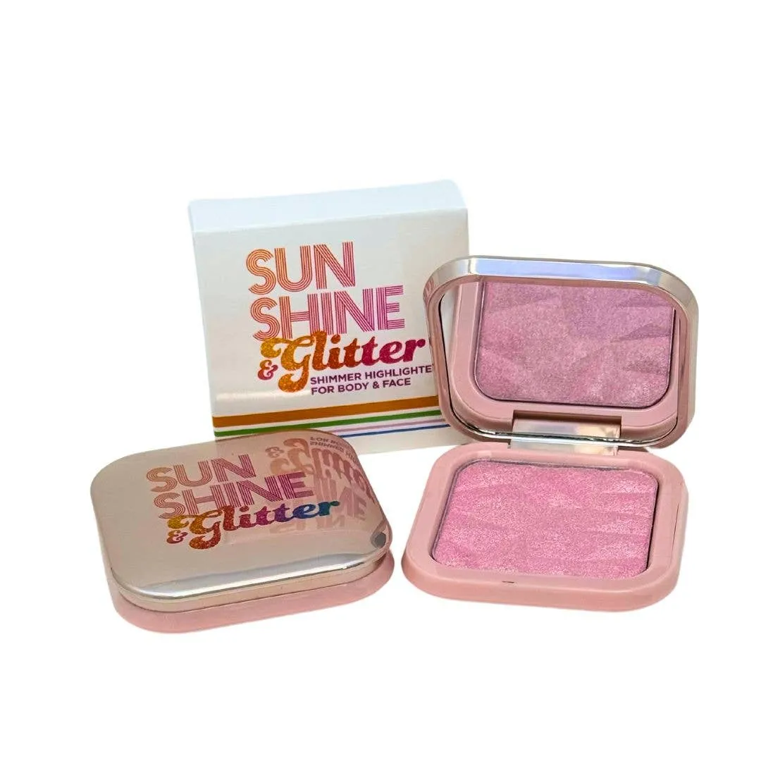Sunshine & Glitter Highlighter Shimmer Compacts