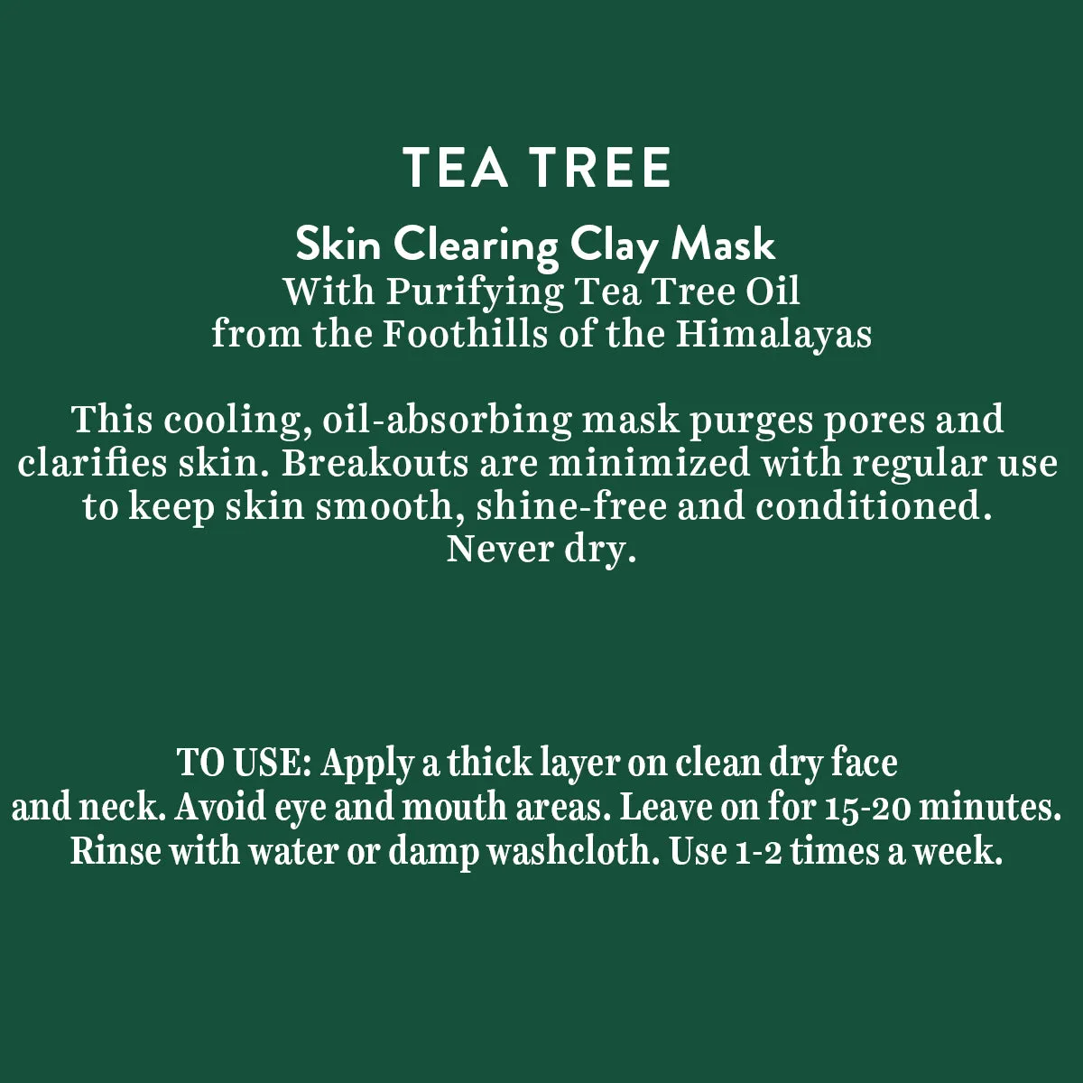 Tea Tree skin clearing Scrub 50gm
