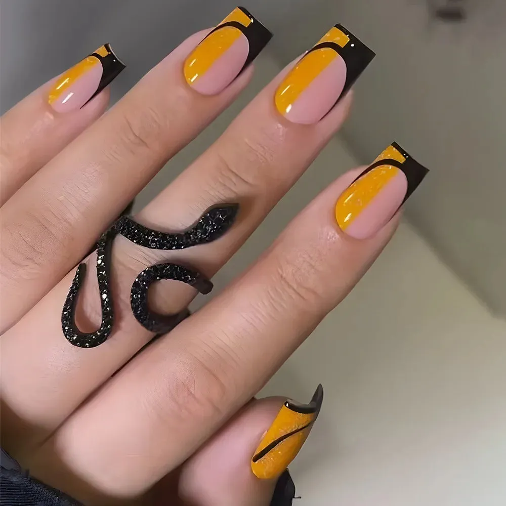 TEEK - 24pcs Short Round False Nails