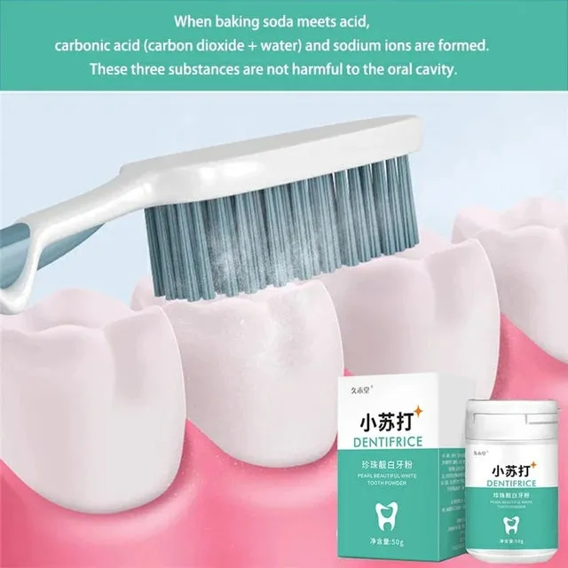 Teeth Cleaning Powder for Removing Smoke Stains, Coffee, Tea, Fresh, Bad Breath, Oral Hygiene, Dental Care