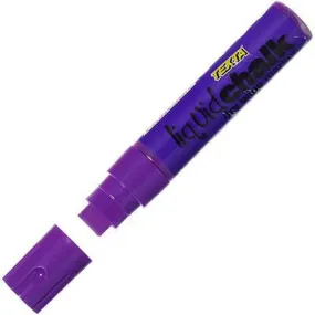 Texta Liquid Chalk Marker Jumbo Dry Wipe 15.0Mm Purple