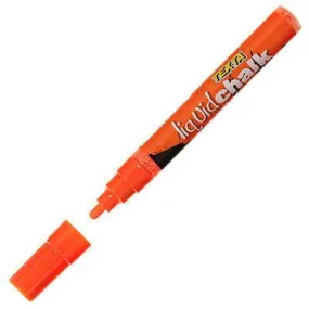 Texta Liquid Chalk Markers Wet Wipe Bullet Orange