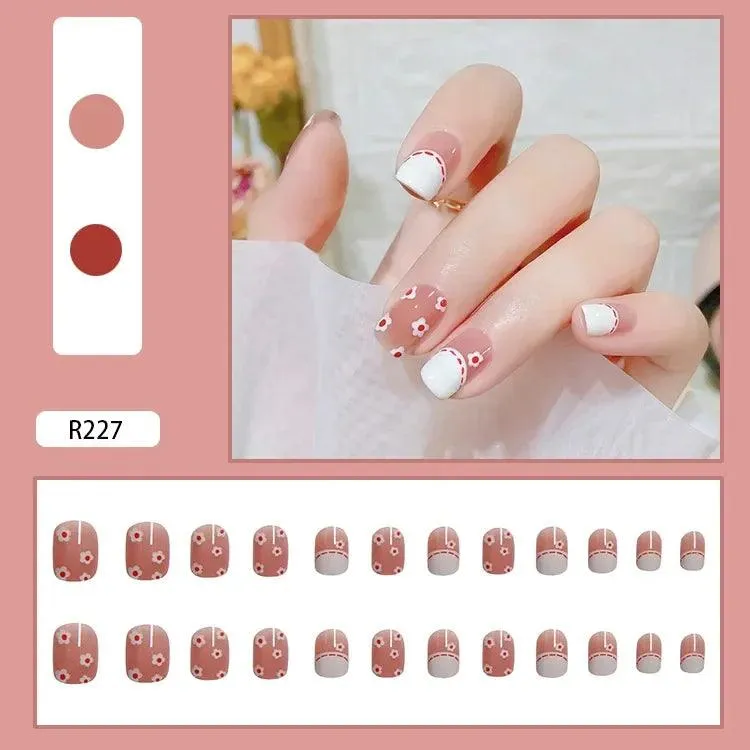 Vibrant Rainbow Ballerina Nail Art Set: Playful & Reusable Designs