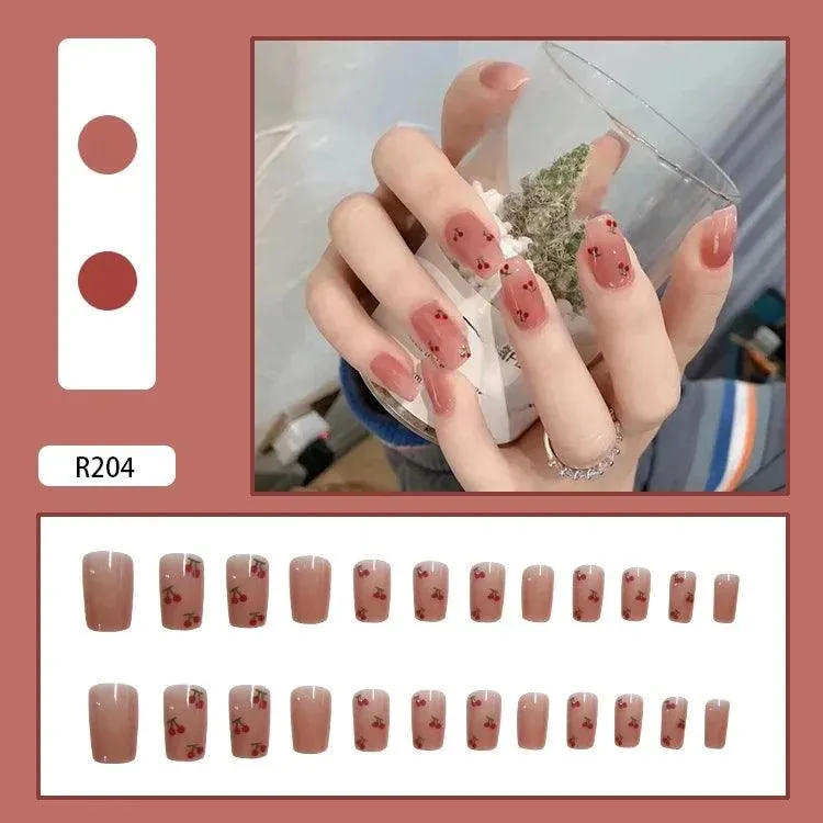 Vibrant Rainbow Ballerina Nail Art Set: Playful & Reusable Designs