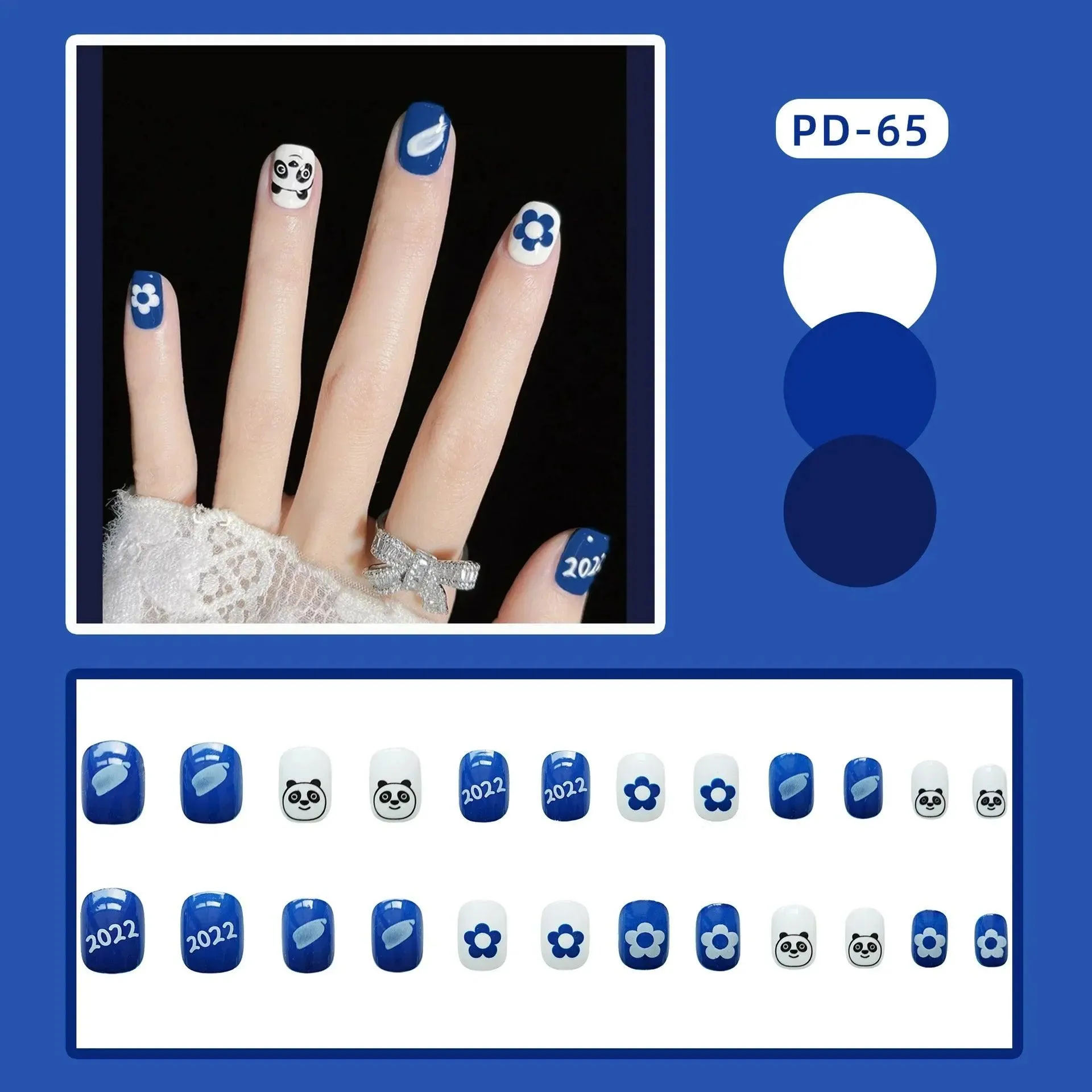 Vibrant Rainbow Ballerina Nail Art Set: Playful & Reusable Designs
