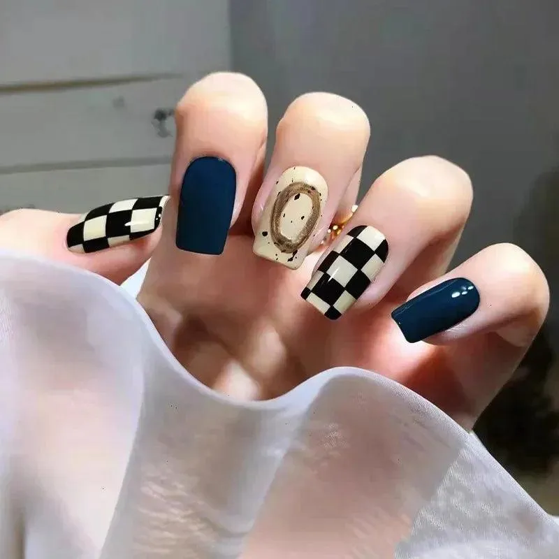 Vibrant Rainbow Ballerina Nail Art Set: Playful & Reusable Designs