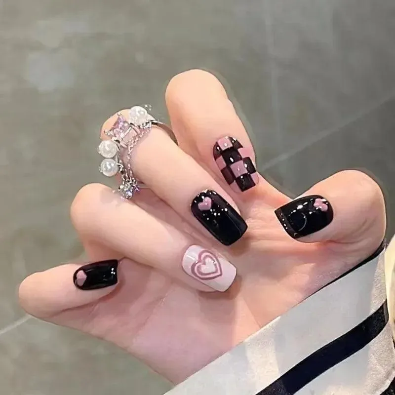 Vibrant Rainbow Ballerina Nail Art Set: Playful & Reusable Designs