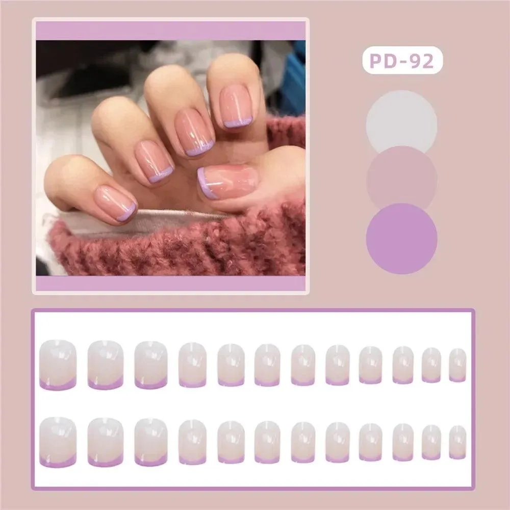 Vibrant Rainbow Ballerina Nail Art Set: Playful & Reusable Designs