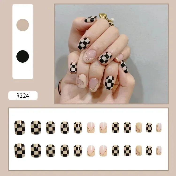 Vibrant Rainbow Ballerina Nail Art Set: Playful & Reusable Designs