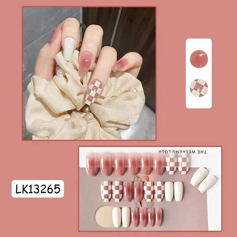 Vibrant Rainbow Ballerina Nail Art Set: Playful & Reusable Designs