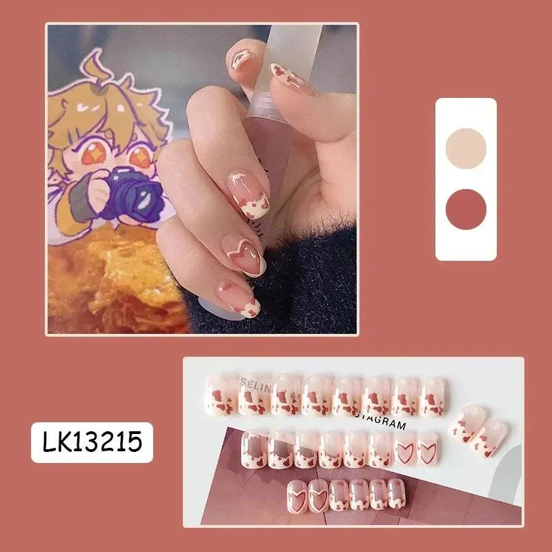 Vibrant Rainbow Ballerina Nail Art Set: Playful & Reusable Designs