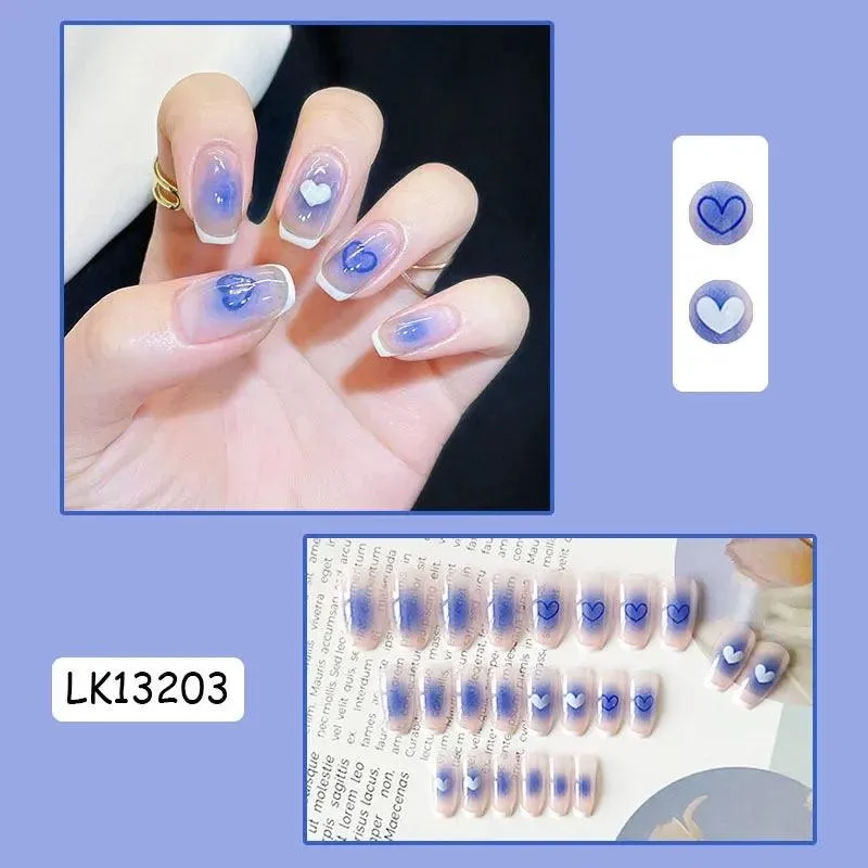 Vibrant Rainbow Ballerina Nail Art Set: Playful & Reusable Designs