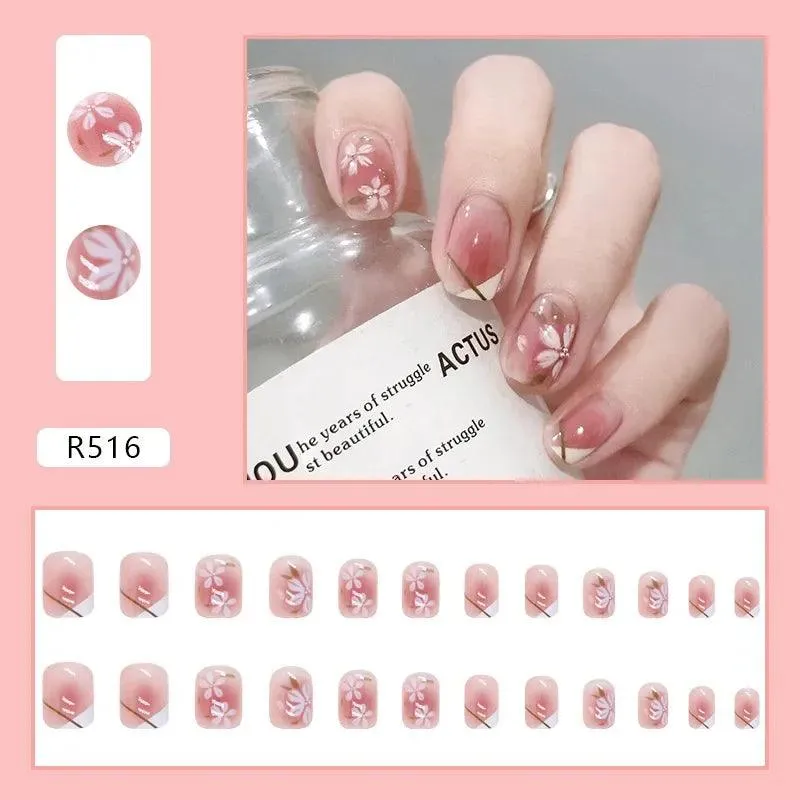 Vibrant Rainbow Ballerina Nail Art Set: Playful & Reusable Designs