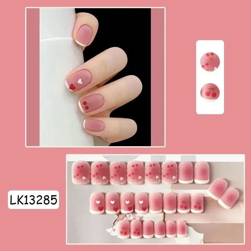 Vibrant Rainbow Ballerina Nail Art Set: Playful & Reusable Designs