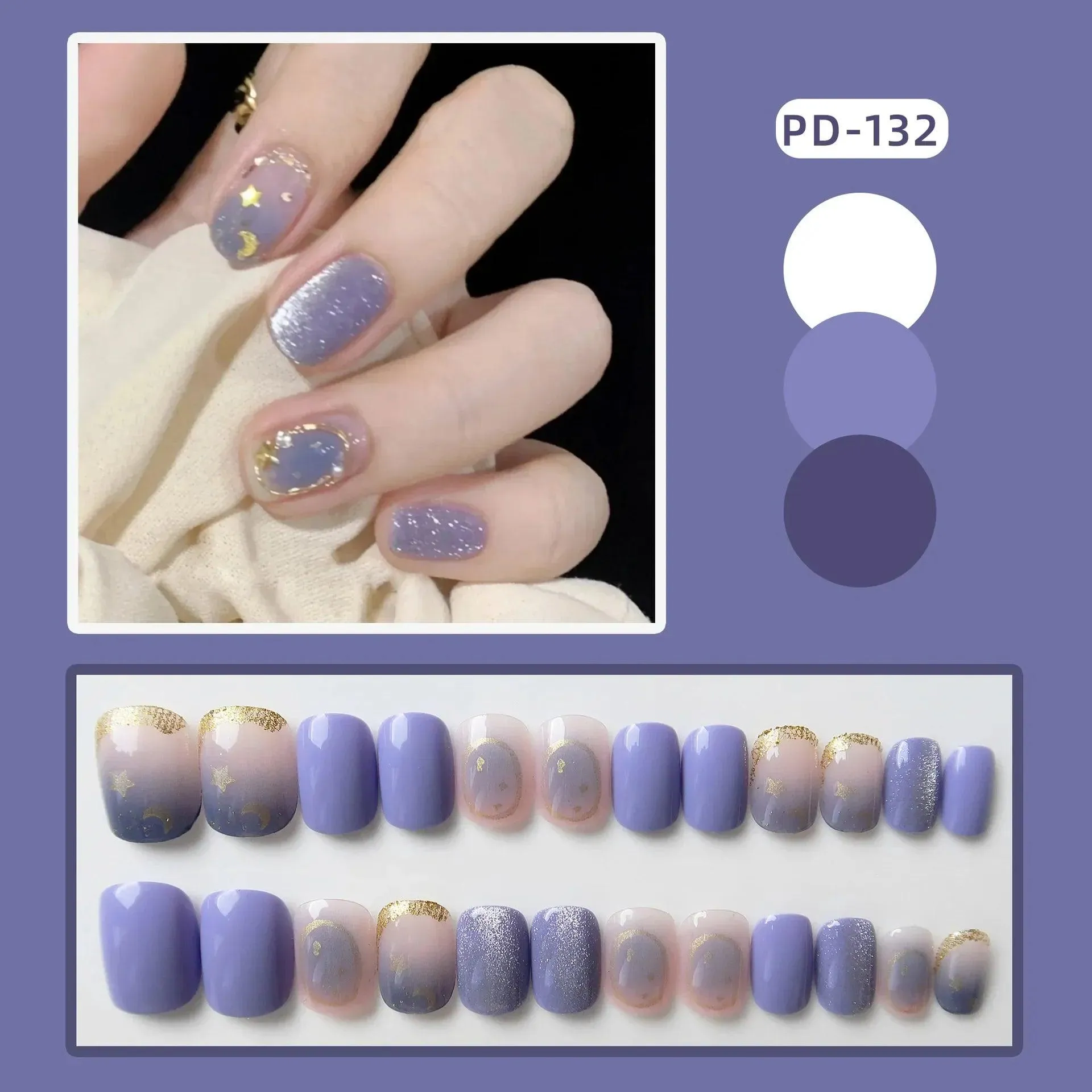 Vibrant Rainbow Ballerina Nail Art Set: Playful & Reusable Designs