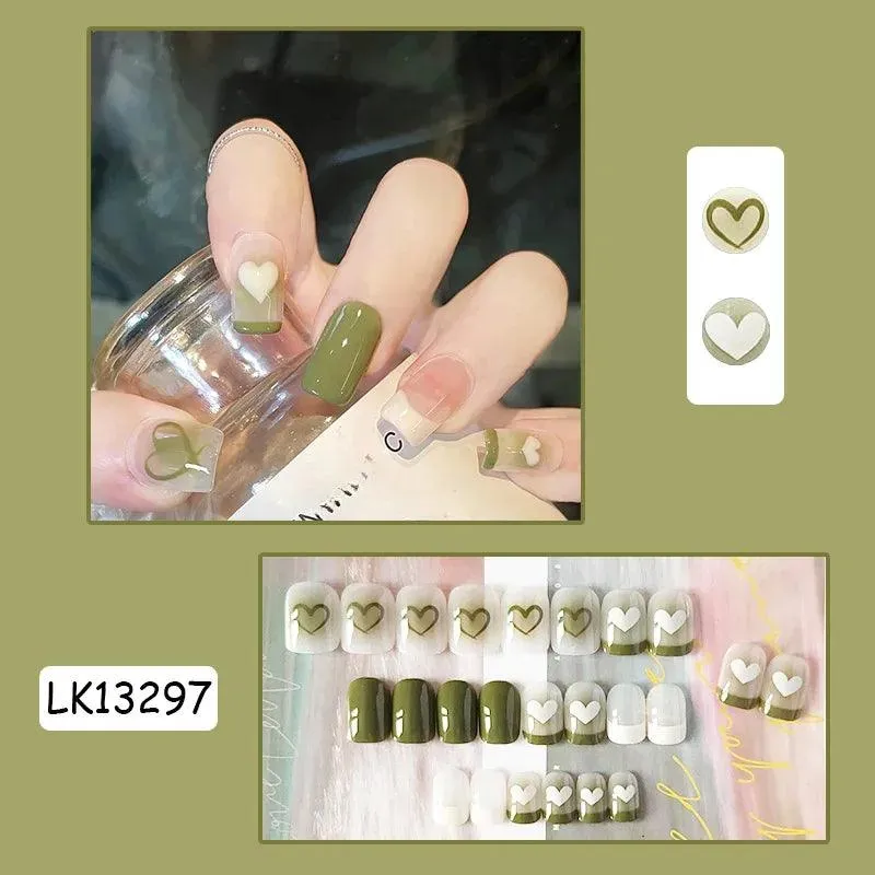 Vibrant Rainbow Ballerina Nail Art Set: Playful & Reusable Designs