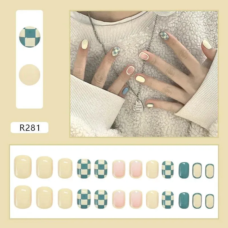 Vibrant Rainbow Ballerina Nail Art Set: Playful & Reusable Designs